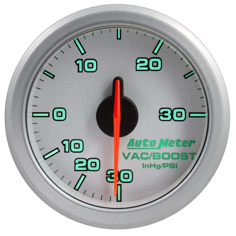 AutoMeter — Autometer Airdrive 2-1/6in Boost/Vac Gauge 30in HG/30 PSI - Silver
GA 2" BST/V ARDRV SL - view 5