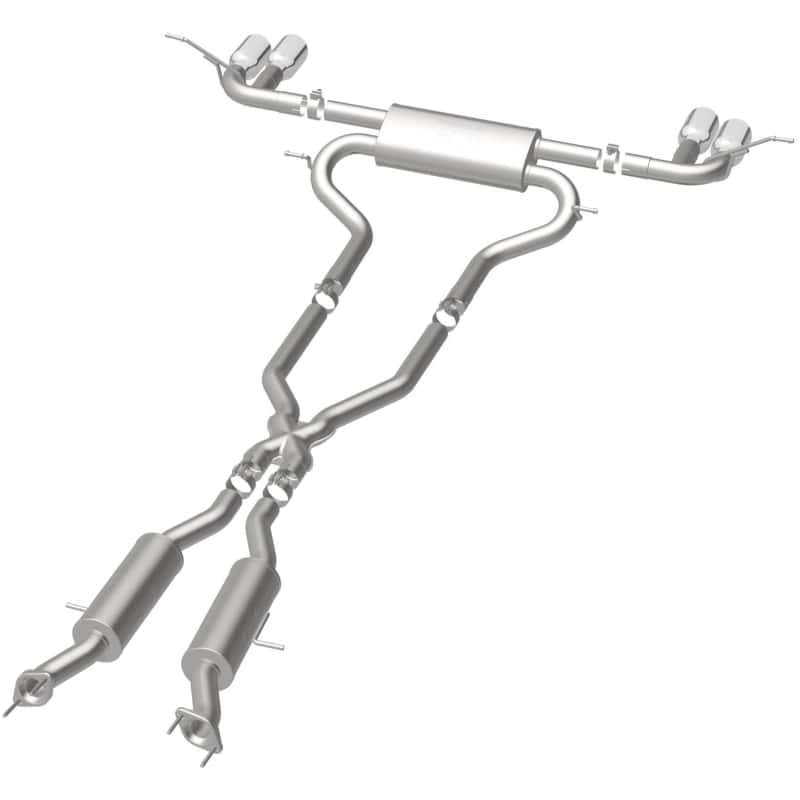 Magnaflow — MagnaFlow Cat Back, SS, 2.5in, Quad Split Polish 4in tip 14-15 Jeep Grand Cherokee 3.6L/5.7L V6/V8
Cat-Back - view 28