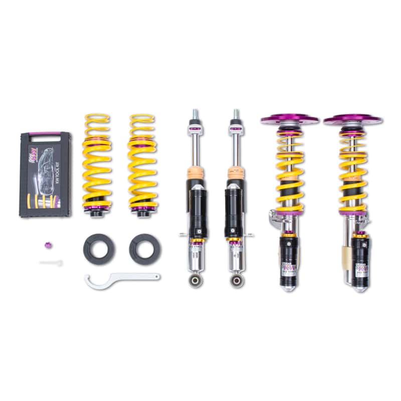 KW — KW Clubsport Kit Pre 1/2015 BMW M3/M4 F80/F82 w/ 3 Bolt Front Mount (No EDC Cancellation) 3-Way
Coilover Kit - view 1