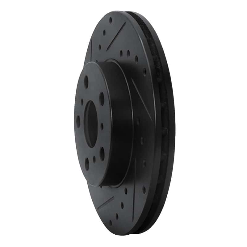 R1 Concepts — R1 90-91 Toyota Celica Front Left Drilled & Slotted Black Brake Rotor
R1 Brake Rotor Drill - view 2