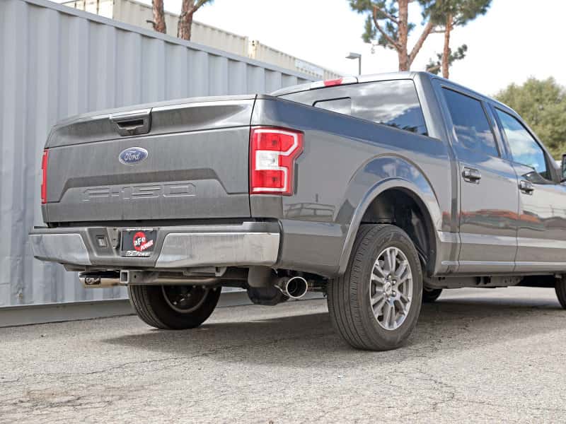 aFe — aFe Gemini XV 3in 304 SS Cat-Back Exhaust 15-20 Ford F-150 V6 2.7L/3.5 w/ Polished Tips
Cat-Back Exhaust - view 4