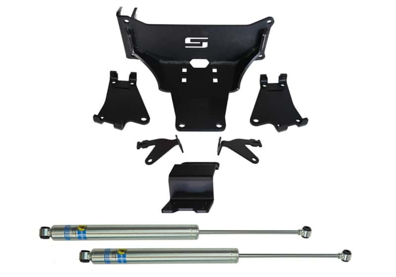 Superlift — Superlift 05-23 F-250/350 4WD Dual Steering Stabilizer Kit w/ Bilstein Shocks - No Lift Required - view 1