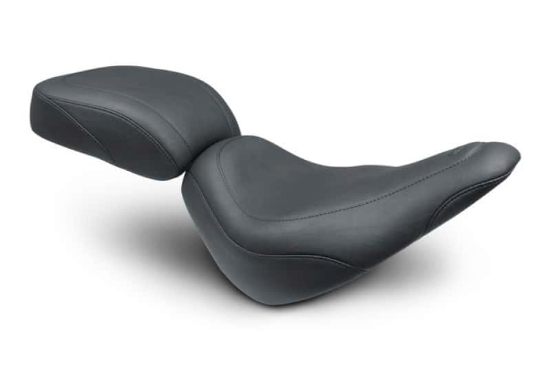 Mustang Motorcycle — Mustang 18-21 Harley Softail Slim Wide Tripper Passenger Seat - Black - view 1