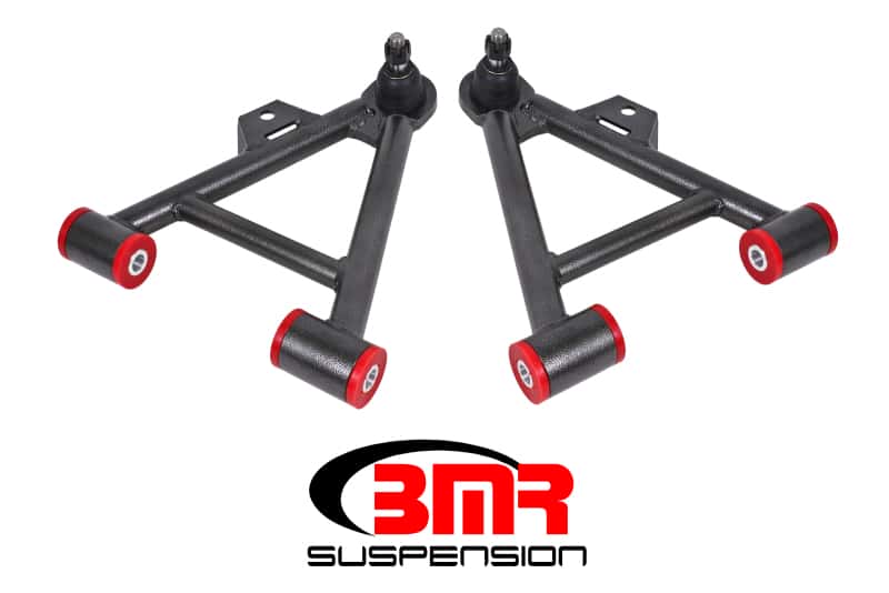 BMR Suspension — BMR 79-93 Mustang Lower Non-Adj. A-Arms (Coilover Only) w/ STD. Ball Joint (Poly) - Black Hammertone
Lower A-arms - view 1