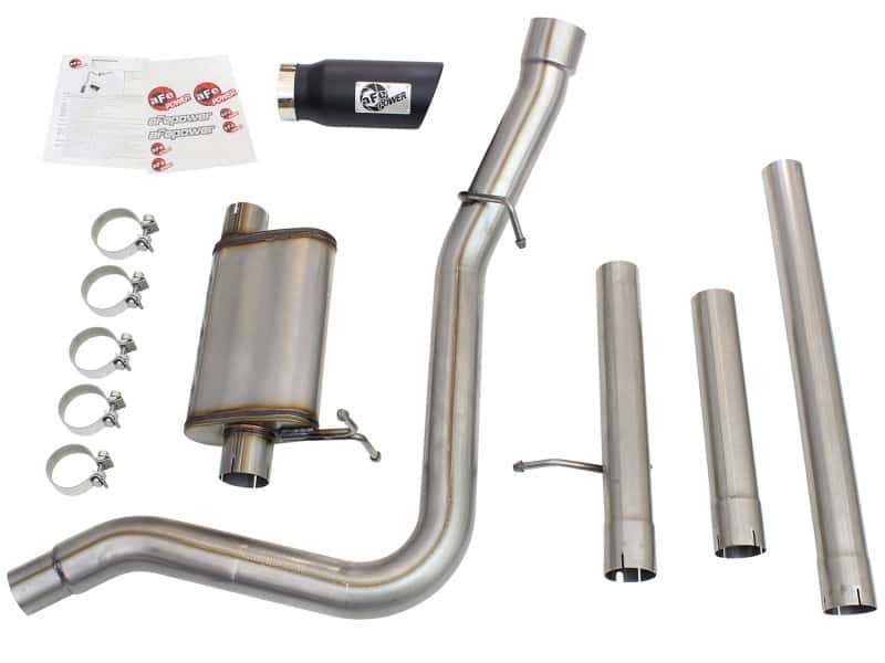 aFe — aFe MACHForce XP Exhaust 3in-3.5in SS Single Side Ext CB w/ Black Tip 99-04 Ford F150 V8 5.4L/6.8L
Cat-Back Exhaust - view 7