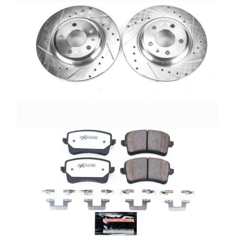 PowerStop — Power Stop 09-16 Audi A4 Rear Z26 Street Warrior Brake Kit - view 1