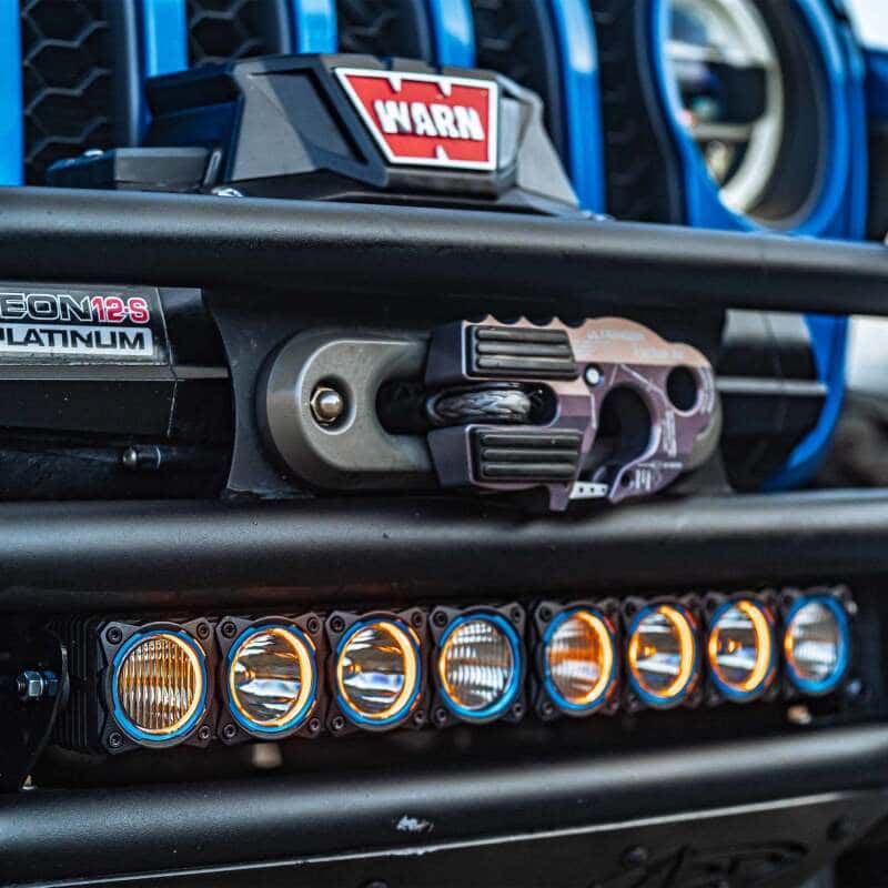 KC HiLiTES — KC HiLiTES FLEX ERA LED Light Bar Bezel Kit for 10in. Segments - Blue - view 4
