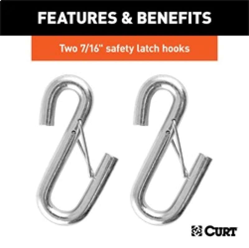 RockJock — RockJock Curt Towing Safety Cable Kit 44 1/2in Long w/ 2 Snap Hooks 5000lbs 2-Pack
Safety Cable - view 5