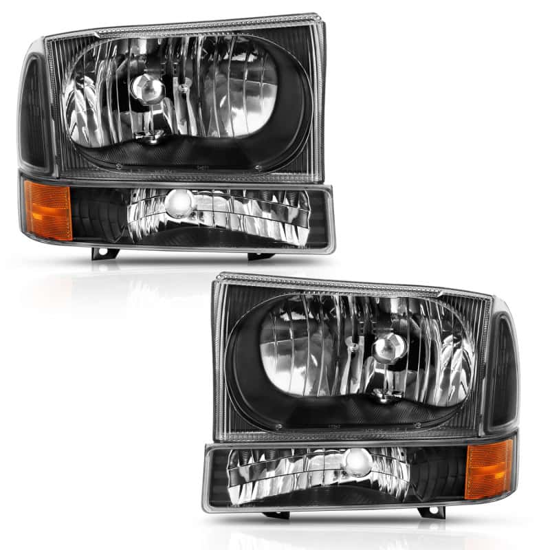 ANZO — ANZO 2000-2004 Ford Excursion Crystal Headlight w/ Corner Light Black Amber (w/o Bulb)
Head Light Set
HdLtSet - view 1