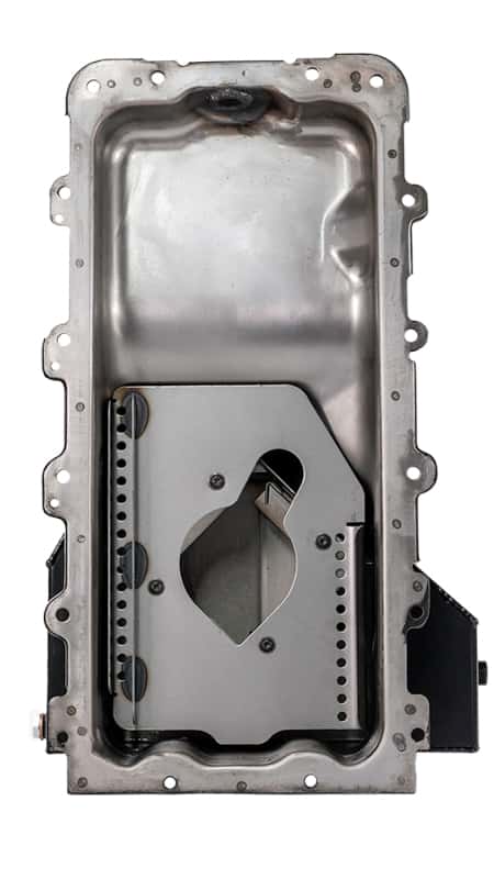 Moroso — Moroso Ford 4.6/5.4L (w/Rear Sump) Road Race Baffled Wet Sump 8qt 6.5in Steel Oil Pan - view 3