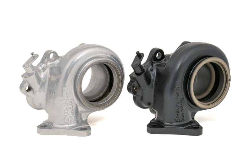 Forced Performance — Forced Performance Subaru STi/WRX Red Turbo 84mm Black Turbine Hsg External WG w/Oil Line (D/S Only) - view 2