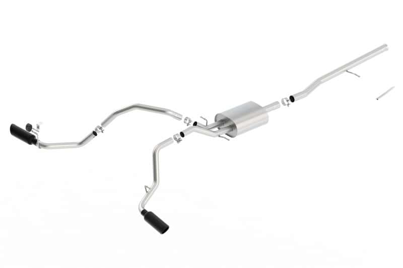 Borla — Borla 14-16 Chevrolet Silverado 1500 5.3L ATAK Catback Exhaust w/ Black Chrome Tips
Cat-Back System - view 3
