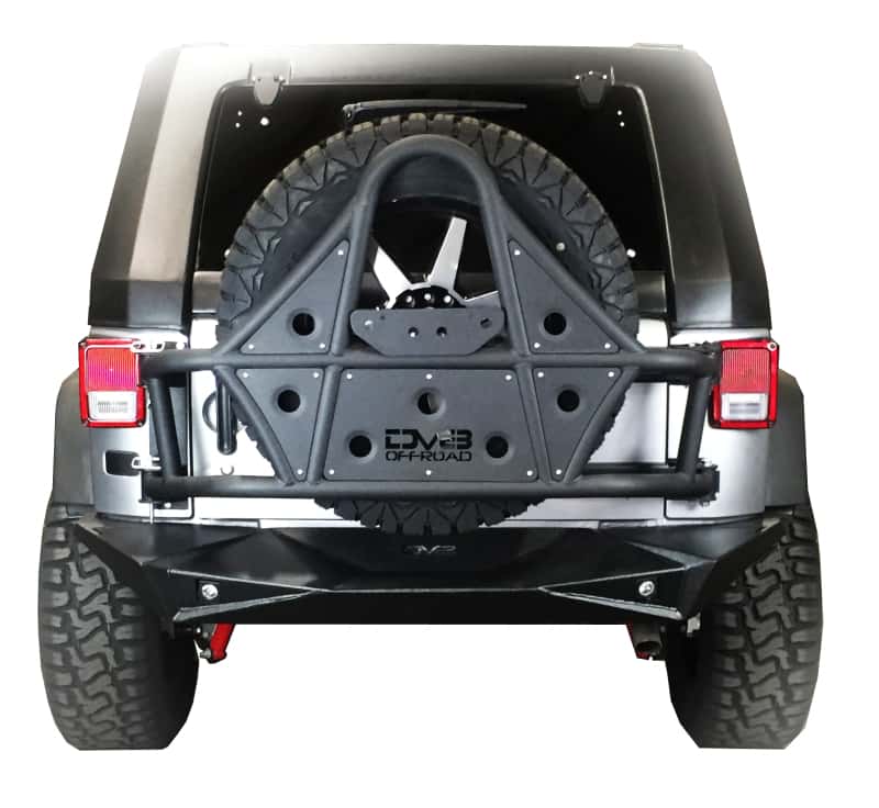 DV8 Offroad — DV8 Offroad 07-18 Jeep Wrangler Body Mounted Tire Carrier - view 3