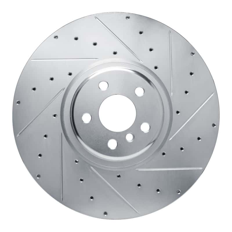R1 Concepts — R1 17-25 BMW M850i xDrive Gran Coupe Right Front Drilled & Slotted Silver Brake Rotor
R1 Brake Rotor Drill - view 1