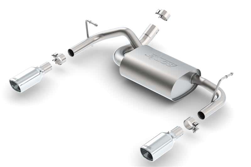 Borla — Borla 12-16 Jeep Wrangler 3.6L AT/MT 4WD Single Split Rr Exit Touring Exhaust (rear section only)
Axle-Back System
ExhstSysKt - view 2