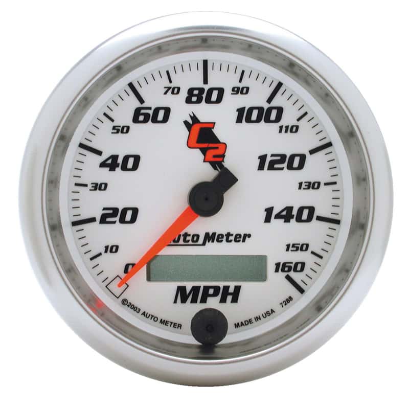 AutoMeter — Autometer C2 3 3/8 inch 160MPH In-Dash Speedometer
GA 3.4" SPD ELEC C2 - view 1