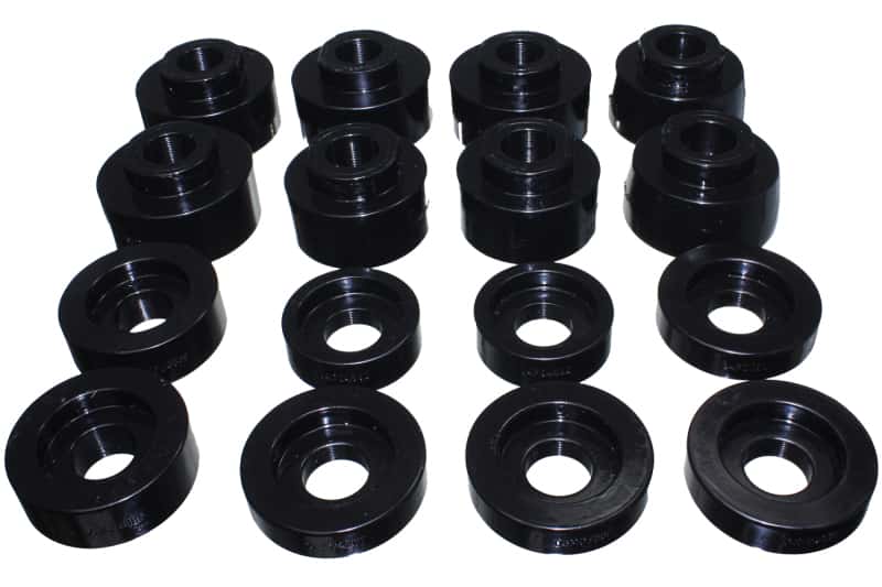 Energy Suspension — Energy Suspension 08-16 Ford F-250/F-350/F-450/F-550 Super Duty Crew Cab Black Body Mount Set
BodyMntBshKt - view 3