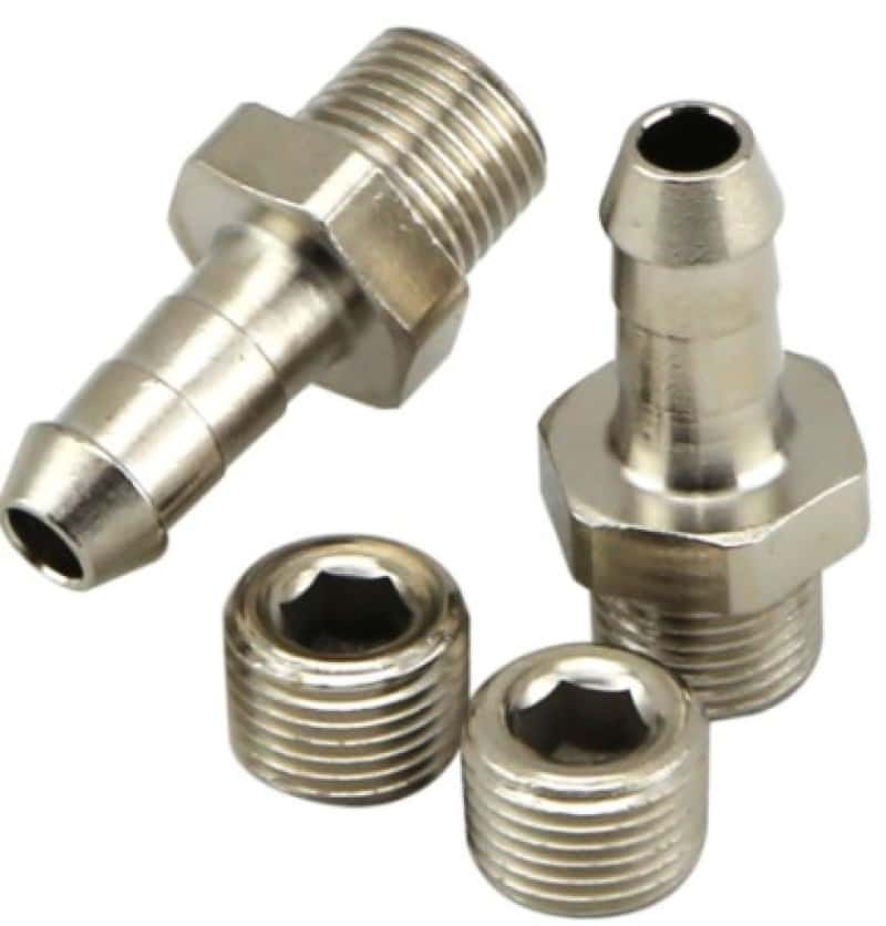 Turbosmart — Turbosmart 1/8in NPT 6mm Hose Tail Fittings and Blanks
1/8th NPT Fitting - view 2