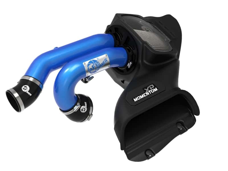 aFe — aFe 21-22 Ford F-150 Raptor V6-3.5L(tt) Momentum XP Cold Air Intake System Blue w/ Pro Dry S Filter
Momentum XP Intake - view 3