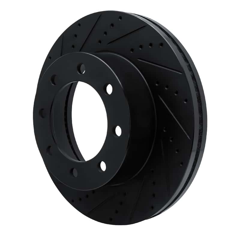 R1 Concepts — R1 12-25 Ford F-350 Super Duty 4WD Front Left Drilled & Slotted Black Brake Rotor
R1 Brake Rotor Drill - view 2
