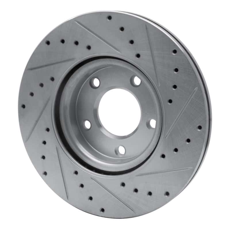 R1 Concepts — R1 04-15 Mazda 3 Front Left Drilled & Slotted Silver Brake Rotor
R1 Brake Rotor Drill - view 4