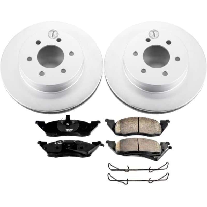 PowerStop — Power Stop 97-98 Dodge Dakota Front Z17 Evolution Geomet Coated Brake Kit - view 1
