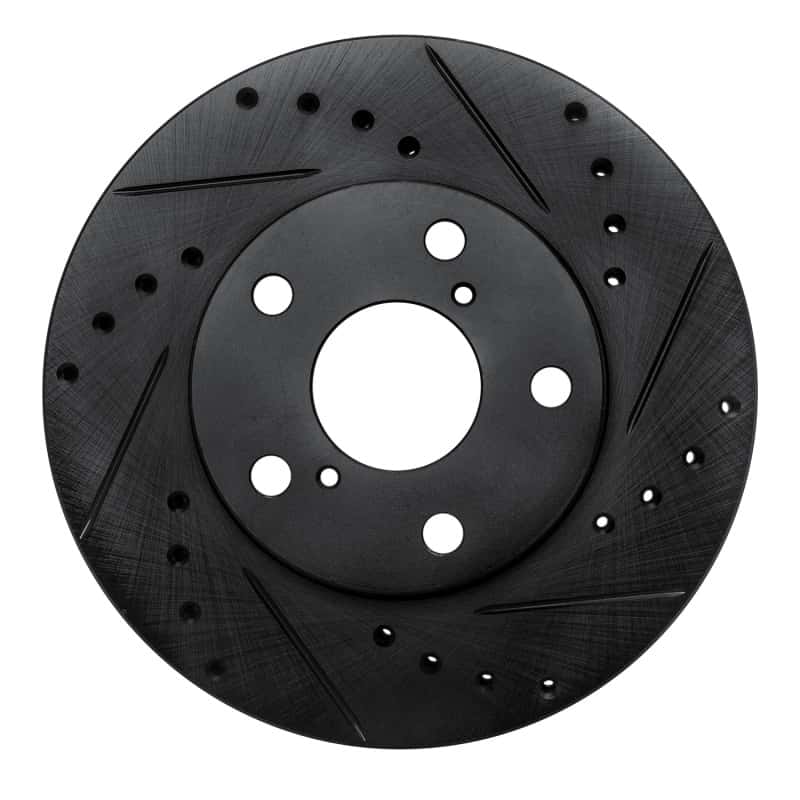 R1 Concepts — R1 92-98 Lexus SC300 Front Left Drilled & Slotted Black Brake Rotor
R1 Brake Rotor Drill - view 1