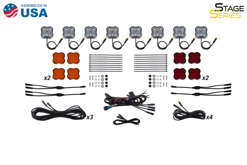 Diode Dynamics — Diode Dynamics Stage Series Single-Color LED Rock Light Kit - 8-Pack - view 9