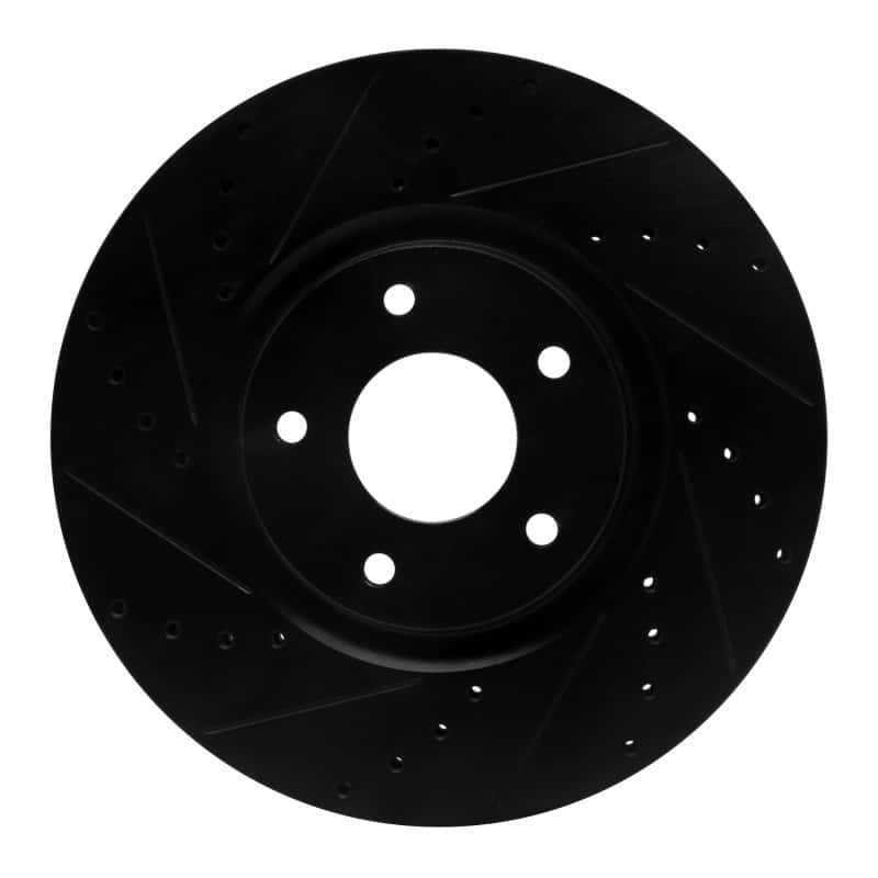 R1 Concepts — R1 07-17 Nissan Juke Front Left Drilled & Slotted Black Brake Rotor
R1 Brake Rotor Drill - view 1