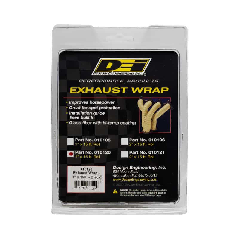 DEI — DEI Exhaust Wrap 1in x 15ft - Black
Exhaust Wrap Kit - view 7