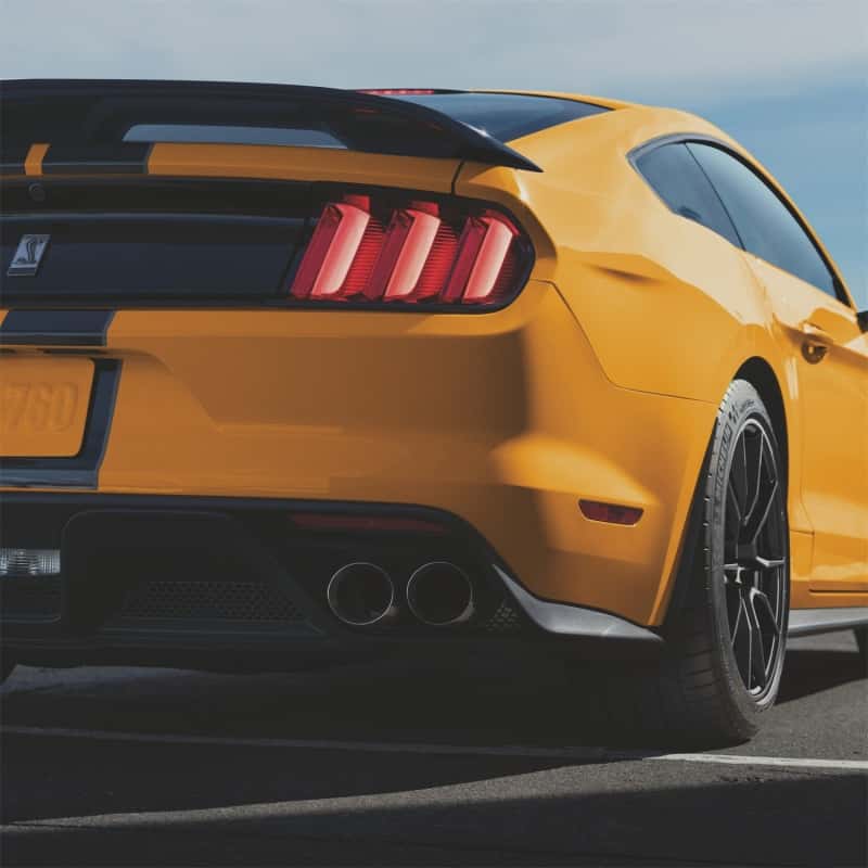 Ford Racing — Ford Racing 15-23 Mustang Coupe Gloss Black Rear Spoiler w/Gurney Flap - view 1