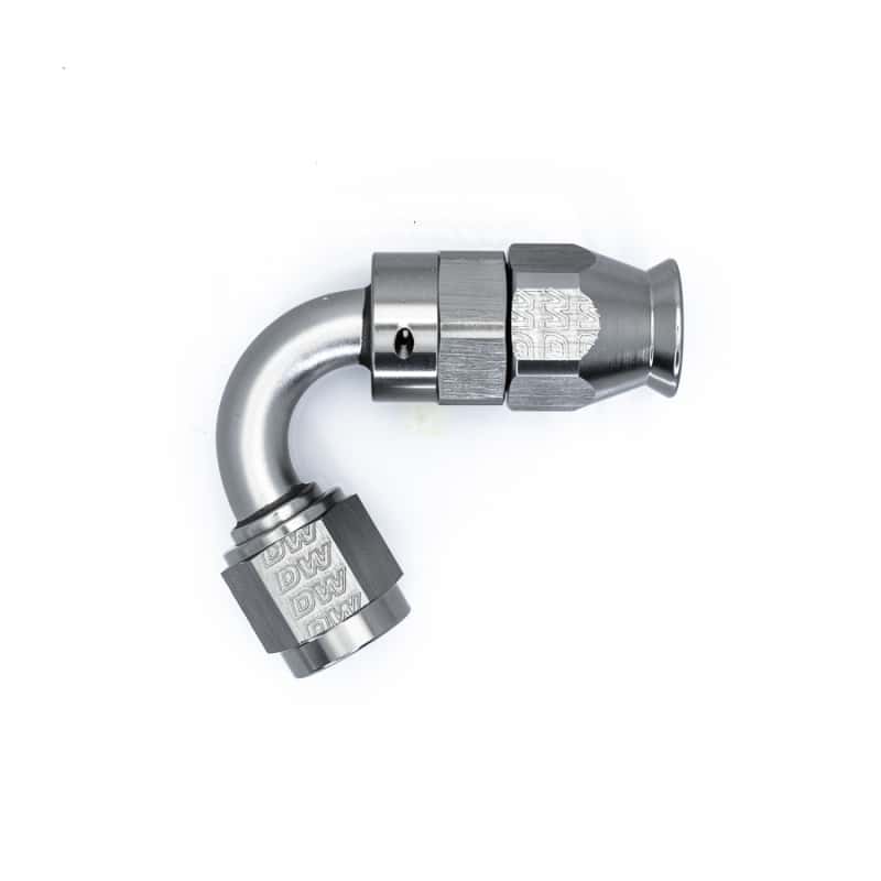 DeatschWerks — DeatschWerks 6AN Female Flare Swivel 120-degree Hose End - PTFE - view 1