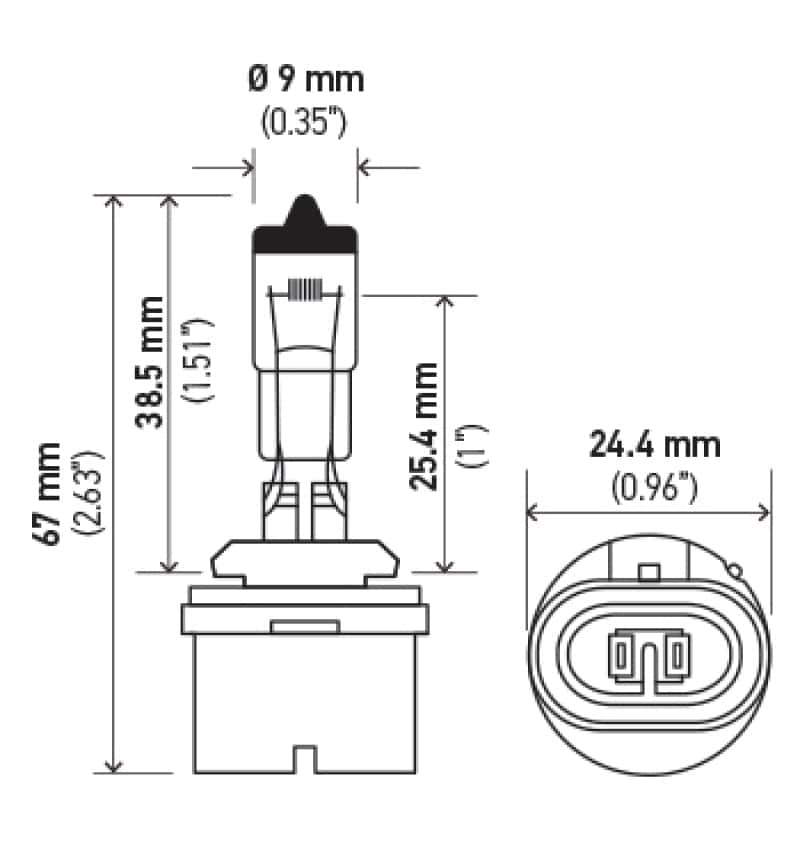 Hella — Hella Optilux 893 12V 37.5W Extreme Yellow Bulbs (Pair)
893 Halogen Bulb - view 15