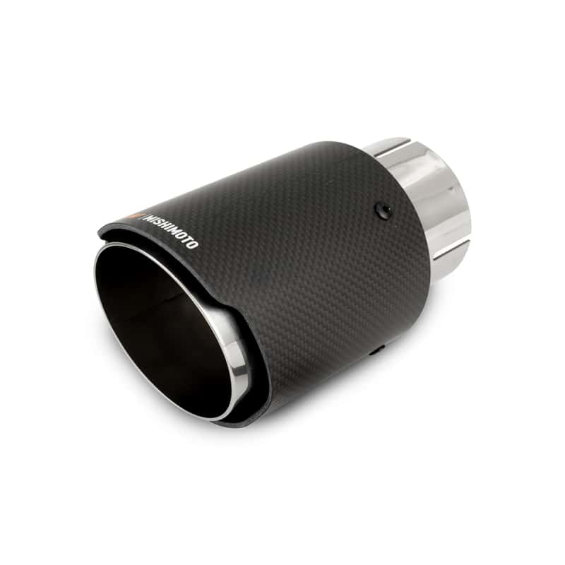 Mishimoto — Mishimoto Carbon Fiber Muffler Tip 3in Inlet 4in Outlet Polished
Exhaust Tip - view 1