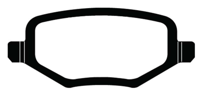 EBC — EBC 12+ Chrysler Town & Country 3.6 Ultimax2 Rear Brake Pads
Disc Brake Pad - view 1