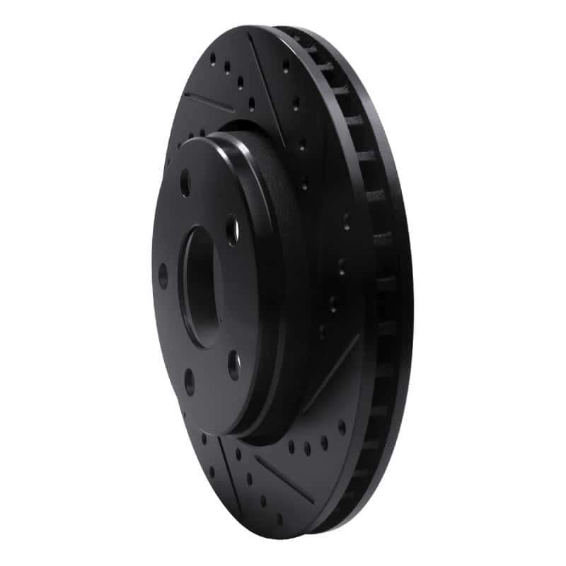R1 Concepts — R1 07-18 Jeep Wrangler Front Right Drilled & Slotted Black Brake Rotor
R1 Brake Rotor Drill - view 2