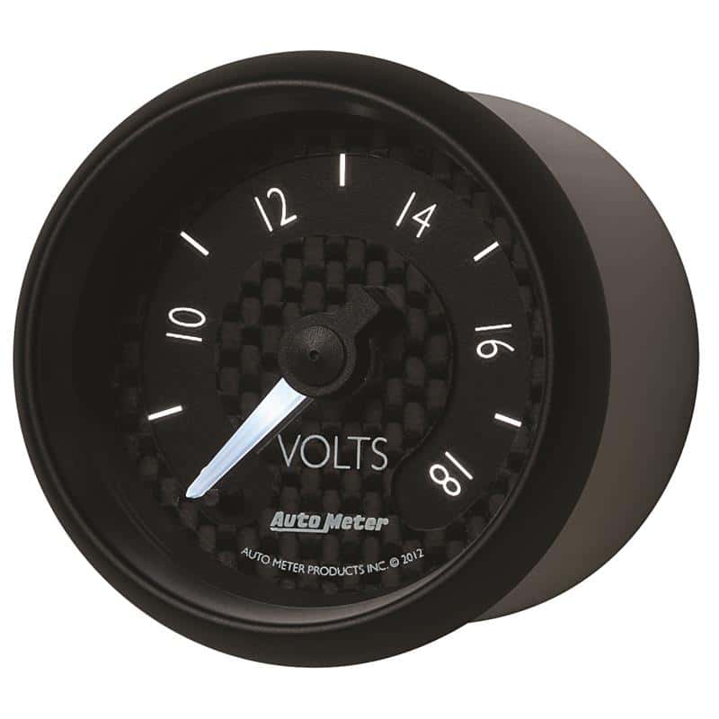 AutoMeter — Autometer GT Series 52mm Full Sweep Electronic 8-18 Volts Voltmeter
2-1/16" VOLTMETER, 8 - view 4