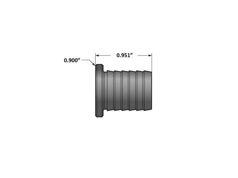 Fleece Performance — Fleece Performance Universal 5/8in Billet Aluminum Block Off Plug
Threaded Plug - view 5