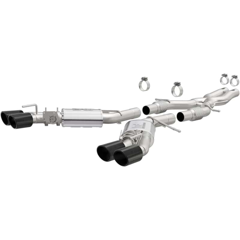 Magnaflow — MagnaFlow SYS Cat-Back 2015-2017 Cadillac CTS-V 6.2L Quad 4in Carbon Fiber Tips
Cat-Back - view 2
