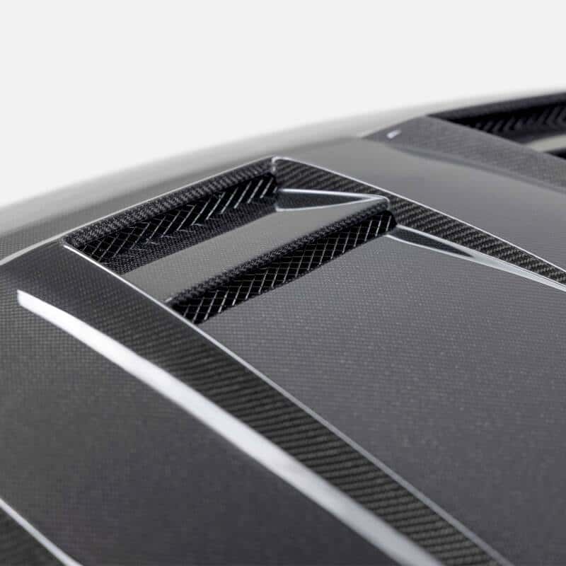 Seibon — Seibon 2022-2023 Volkswagen Golf GTI/R DV-Style Carbon Fiber Hood - view 6