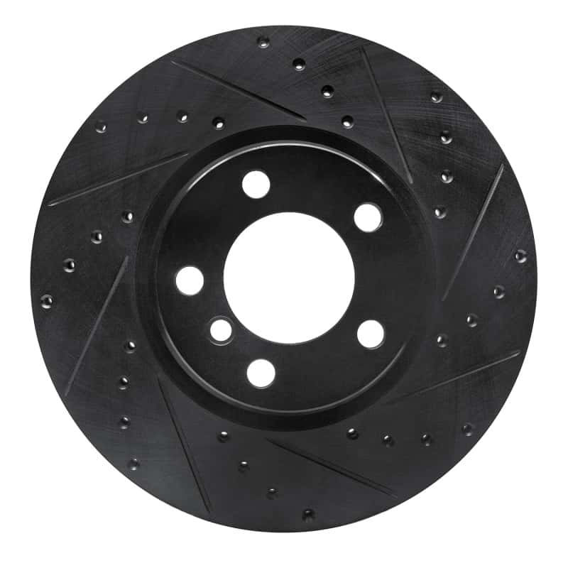 R1 Concepts — R1 12-18 BMW 428I Front Right Drilled & Slotted Black Brake Rotor
R1 Brake Rotor Drill - view 1