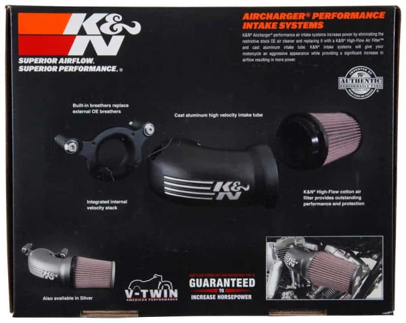 K&N Engineering — K&N 17-18 Harley-Davidson Touring Models Performance Air Intake System Silver
Performance Air Inta
Air Intake System - view 7