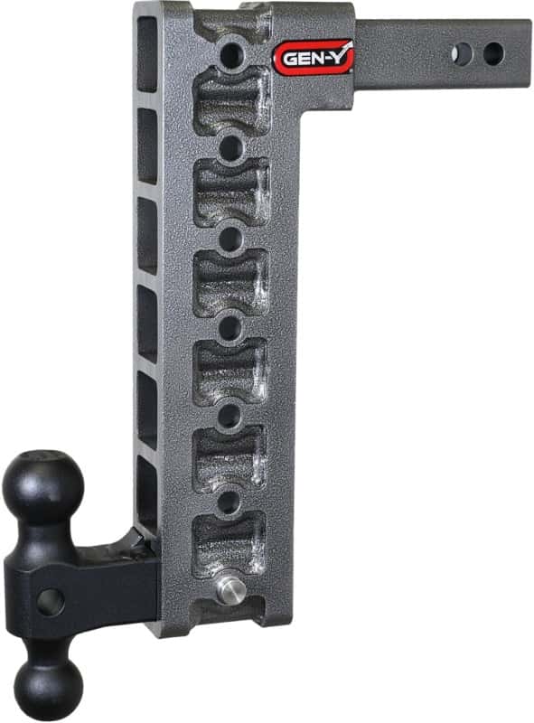 GEN-Y Hitch — Gen-Y Mega Duty 2in Shank 15in Drop 2K TW 16K Hitch w/GH-051 Dual-Ball/GH-0100 Stabilizer Kit
Drop Hitch - view 2