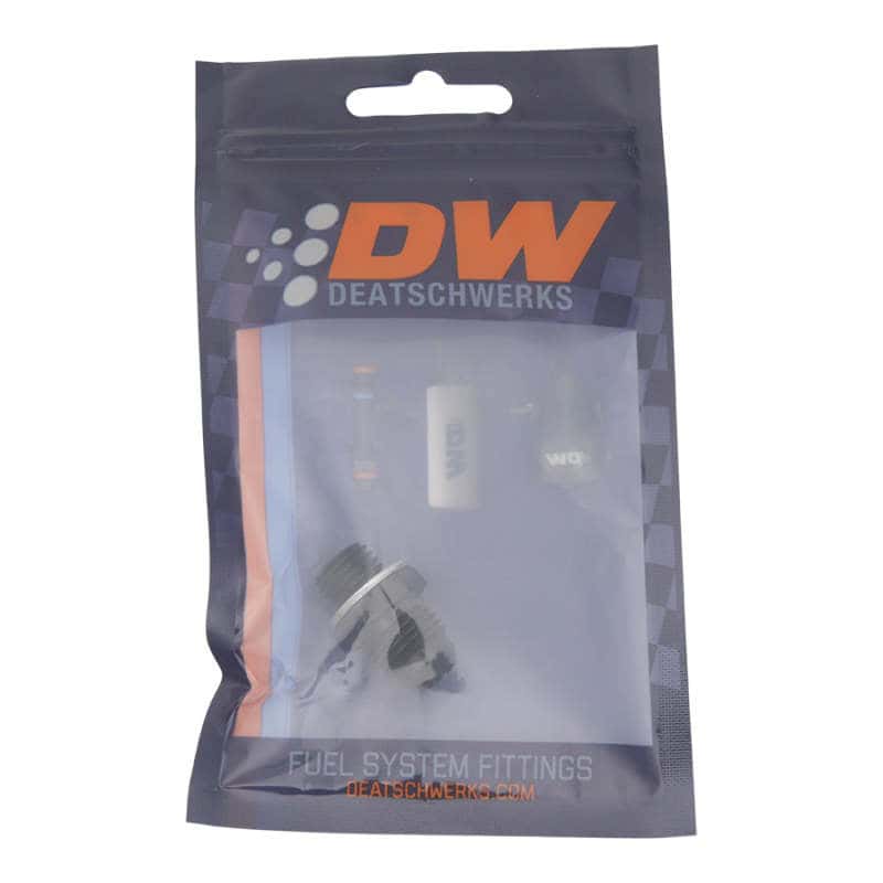 DeatschWerks — DeatschWerks 6AN Male Flare to M12 X 1.5 Male Metric Adapter (Incl Washer) - Anodized Matte Black
Lines & Fittings - view 2