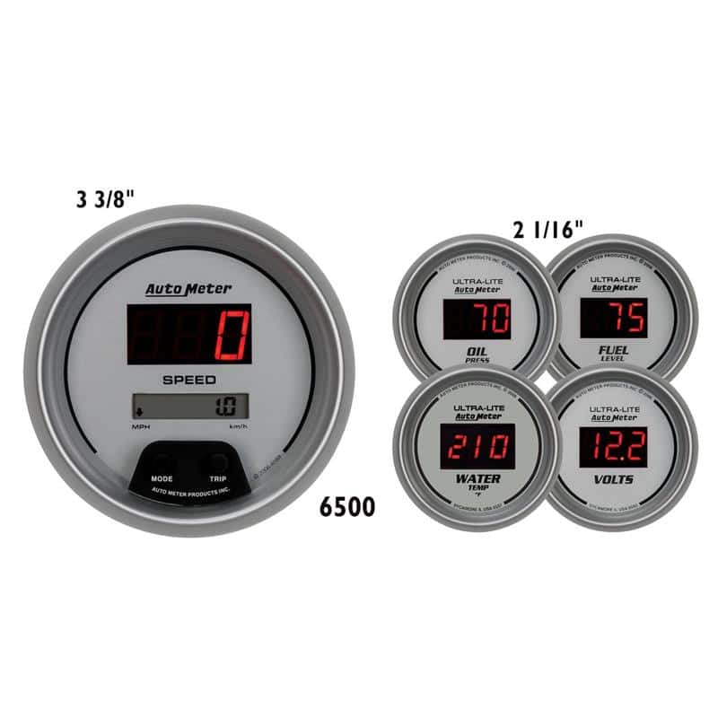 AutoMeter — Autometer Ultra-lite Digital 5 Piece Set
ULTRA-LITE DIGITAL 5 - view 1