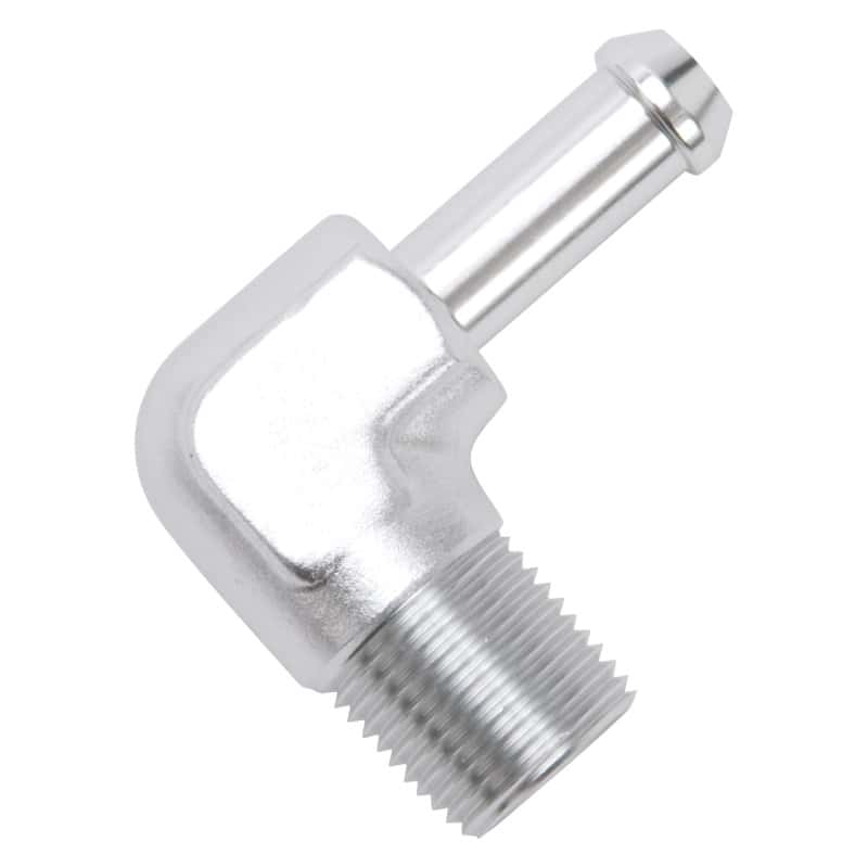 Edelbrock — Edelbrock Hose End 90-Deg 3/8In NPT to 3/8In Barb Clear Anodize
KIT PARTS - view 3