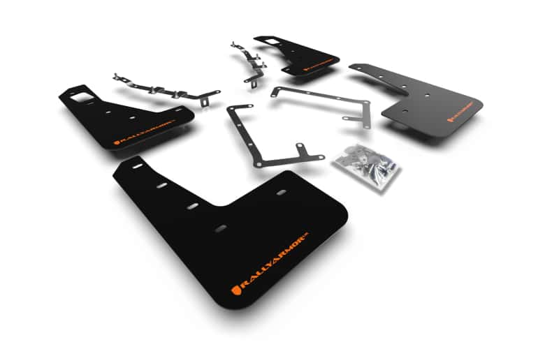 Rally Armor — Rally Armor 09-11 Ford Focus MK2 RS Black UR Mud Flap Orange Logo
Mud Flap - view 1