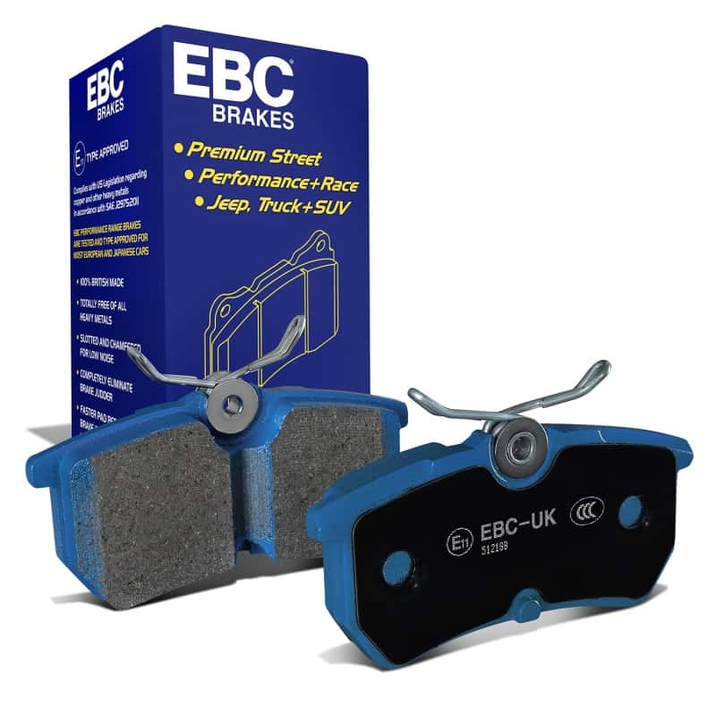 EBC — EBC 13-19 Ford Fiesta ST 1.6T Bluestuff Rear Brake Pads
Disc Brake Pad - view 2