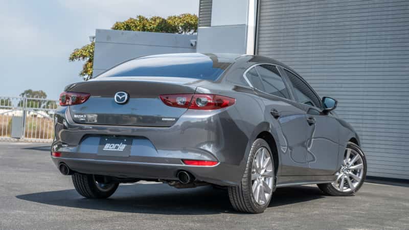 Borla — Borla 19-23 Mazda 3 NA / 21-23 Mazda 3 Turbo S-Type Axle Back Exhaust w/ 4in Black Tips
Axle-Back System - view 2