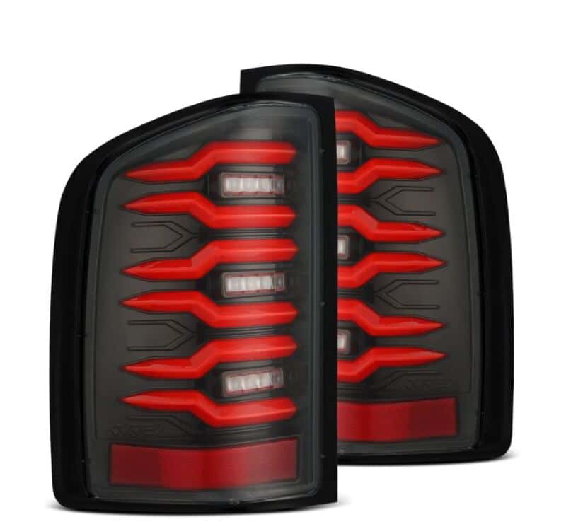 AlphaRex — AlphaRex 07-14 Chevrolet Silverado 1500/2500HD/3500HD Luxx-Series LED Tail Lights Black/Red
Taillight Assembly - view 1